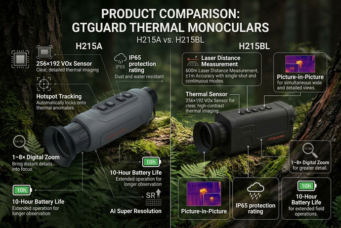 H215A vs H215BL: Which GTGUARD Thermal Monocular Is Right for You?