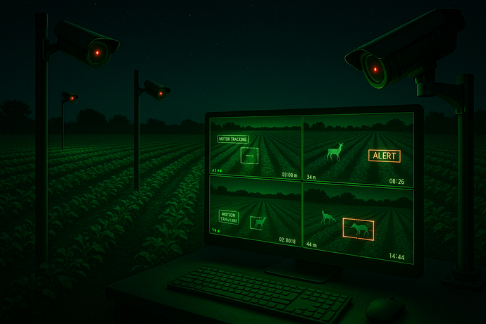 Smart Farm Security Management: Night Vision Monitoring for Agricultural Theft and Wildlife Protection