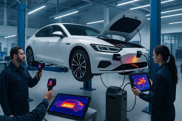 The Era of Electric Vehicles: New Applications of Thermal Imaging Technology in EV Maintenance