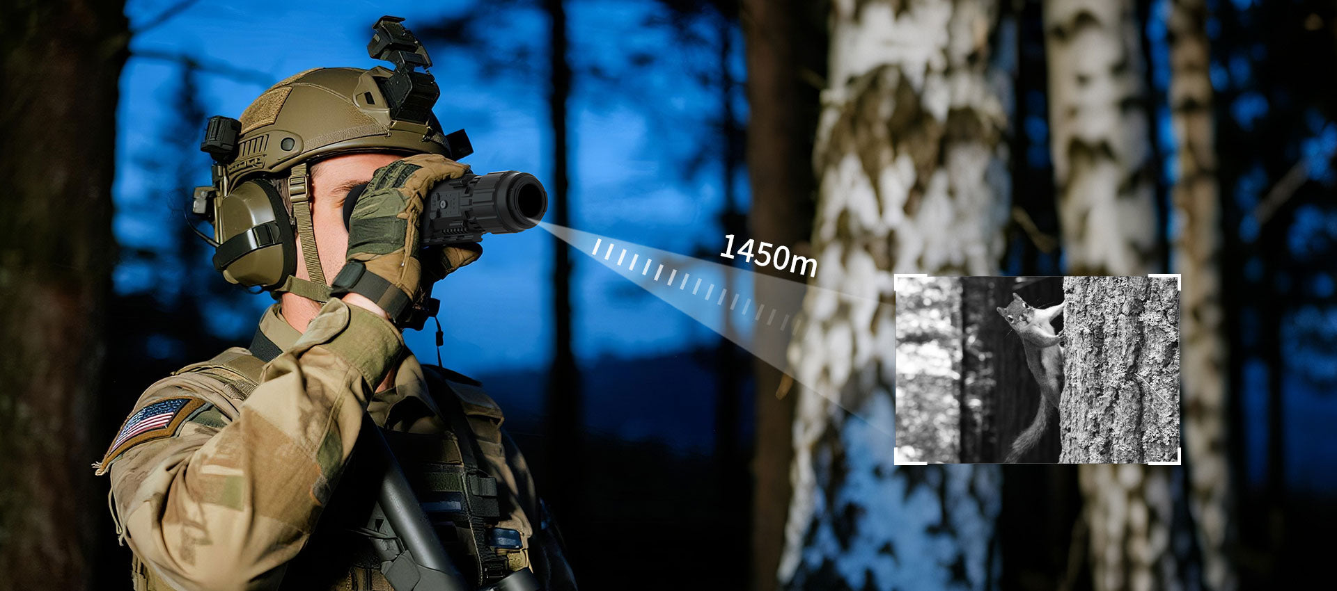 thermal imaging scope long detection range